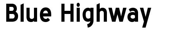 Blue Highway font preview